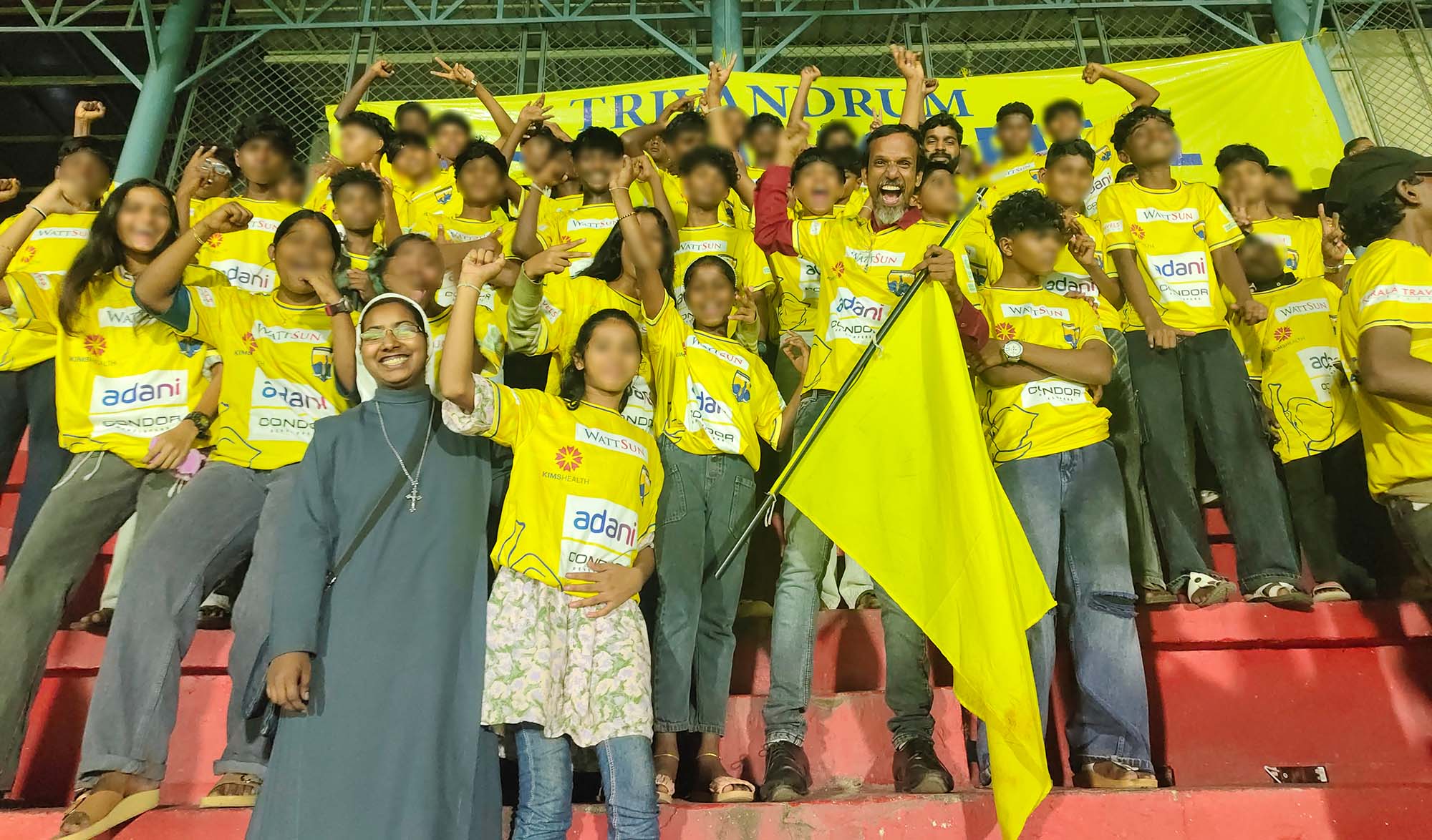 Children's home after the football match